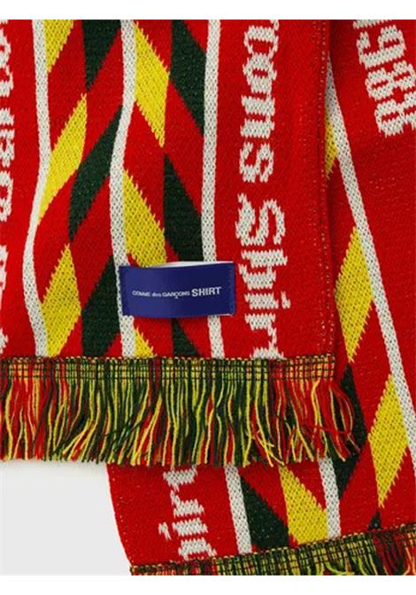 1988 wovwn scarf unisex red COMME DES GARÇONS SHIRT | FP-K402-W251